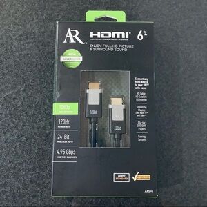 AR Silver Series HDMI 6ft Cable